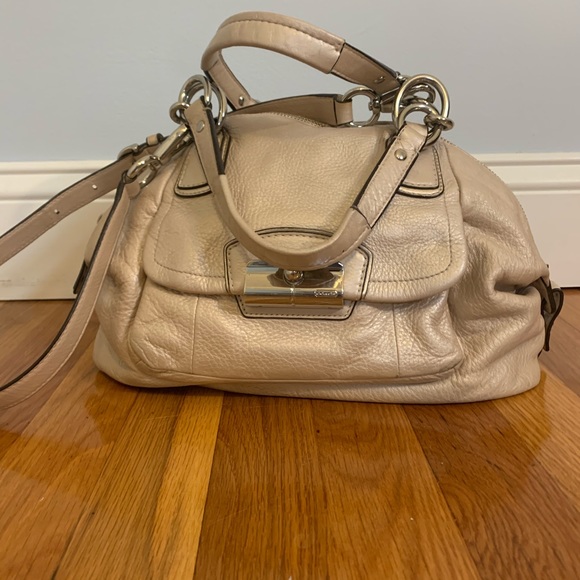 Coach Handbags - Coach Kristin Domed Satchel in Champagne